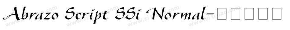 Abrazo Script SSi Normal字体转换
